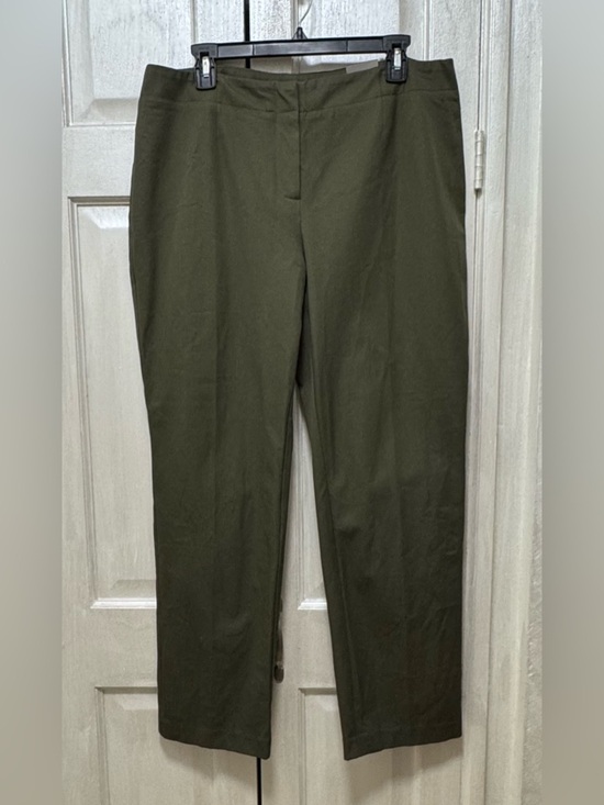 Chico's Pants - Chicos Size 2(L) Short Capital Stretch Caba Slim Ankle Pants Grape Leaf Green